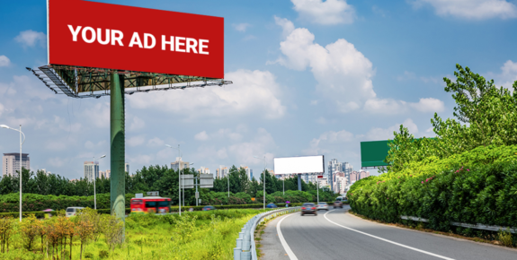 Small town billboard