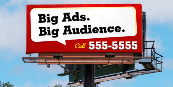 Big Ads Big Audience Promo Billboard Ad