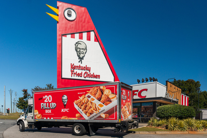 KFC Truck Advertising