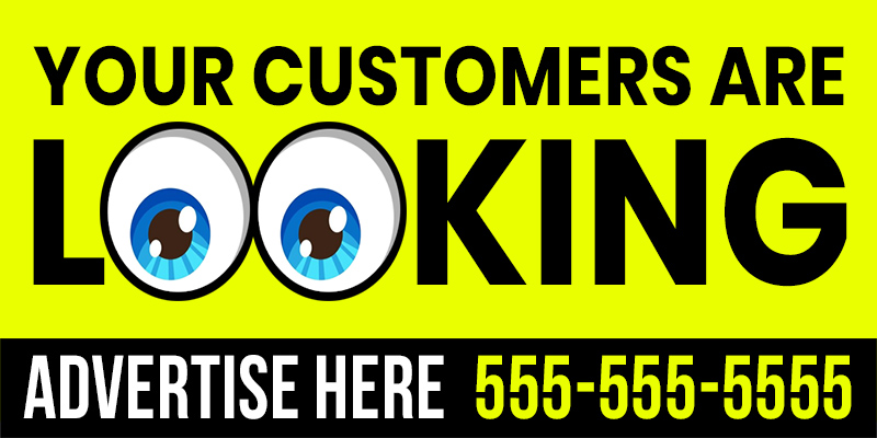 Your Customers Are Looking Billboard Ad - 400x800