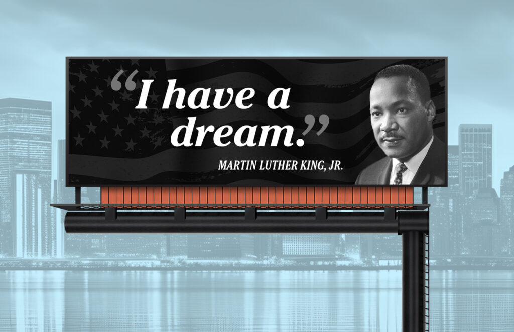 Martin Luther king Jr Billboard